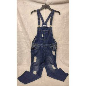 Rare Vintage E2 Denim Overalls Distressed Women's Size Large